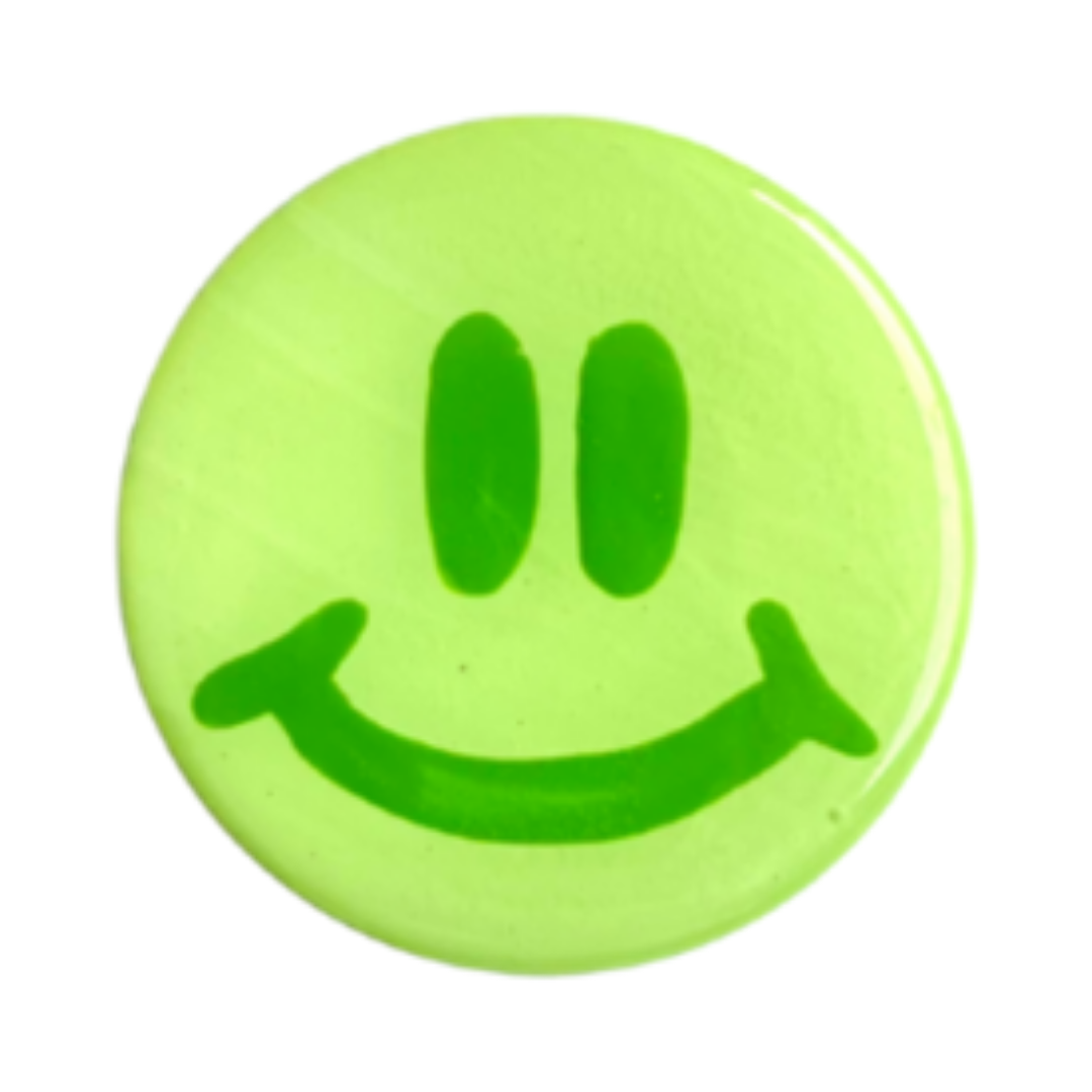 HAPPY FACE LIME GREEN